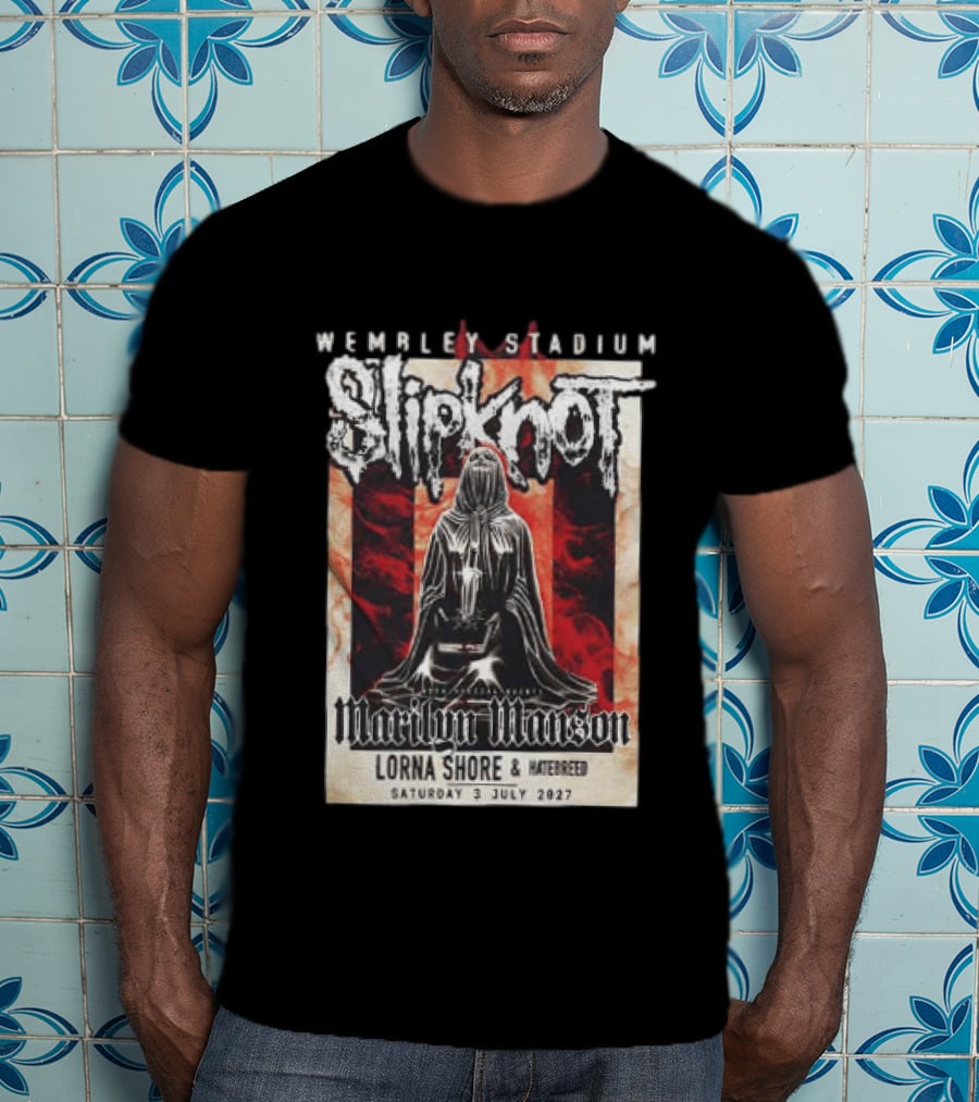 Wembley Stadium Slipknot Marilyn Manson Lorna Shore Hatebreed July 3 2027 T-Shirt