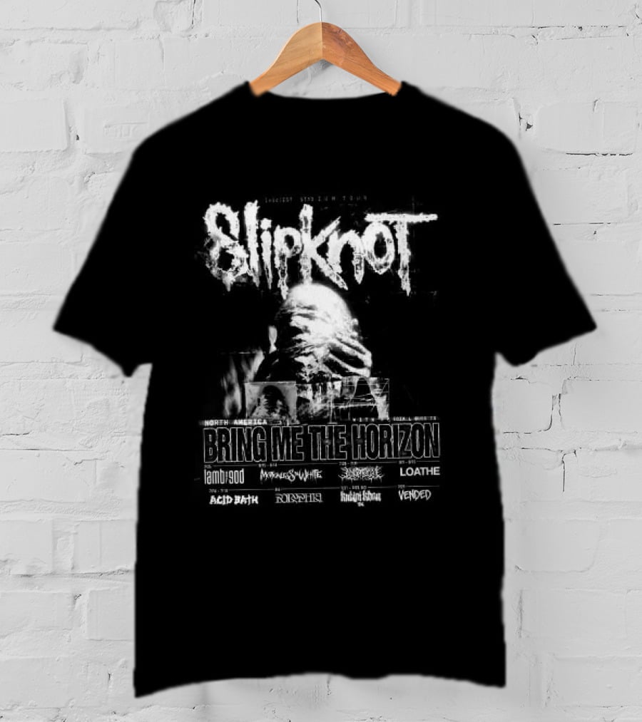 Slipknot Bring Me The Horizon 2027 Sicest Stadium North America Tour T-Shirt