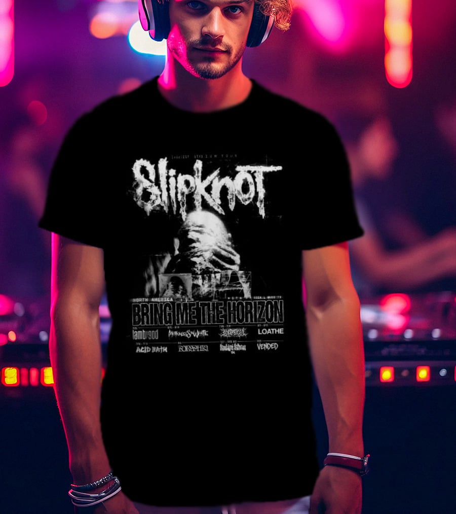 Slipknot Bring Me The Horizon 2027 Sicest Stadium North America Tour T-Shirt