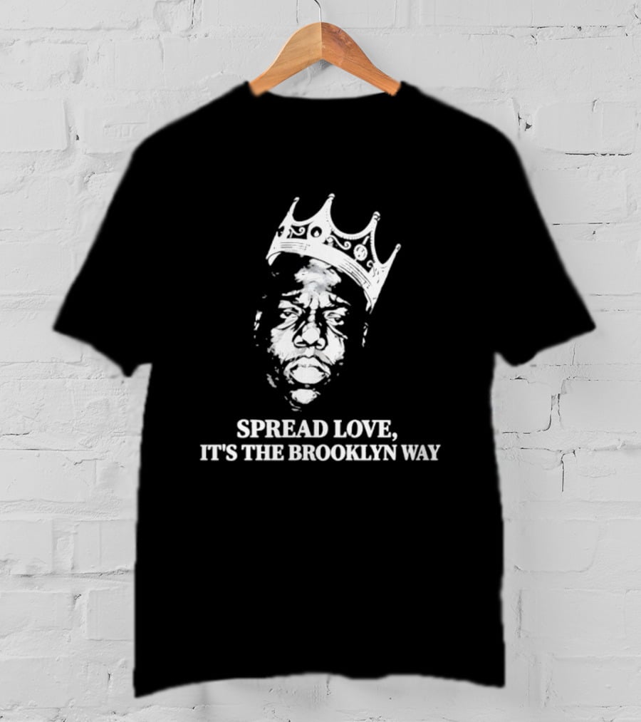 The Notorious BIG Spread Love It's The Brooklyn Way Crowned Head T-Shirt
