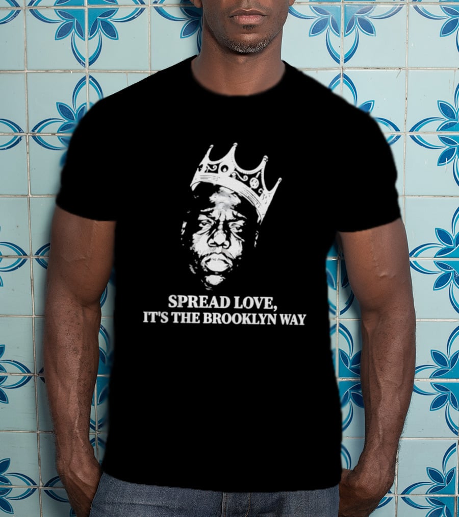 The Notorious BIG Spread Love It's The Brooklyn Way Crowned Head T-Shirt