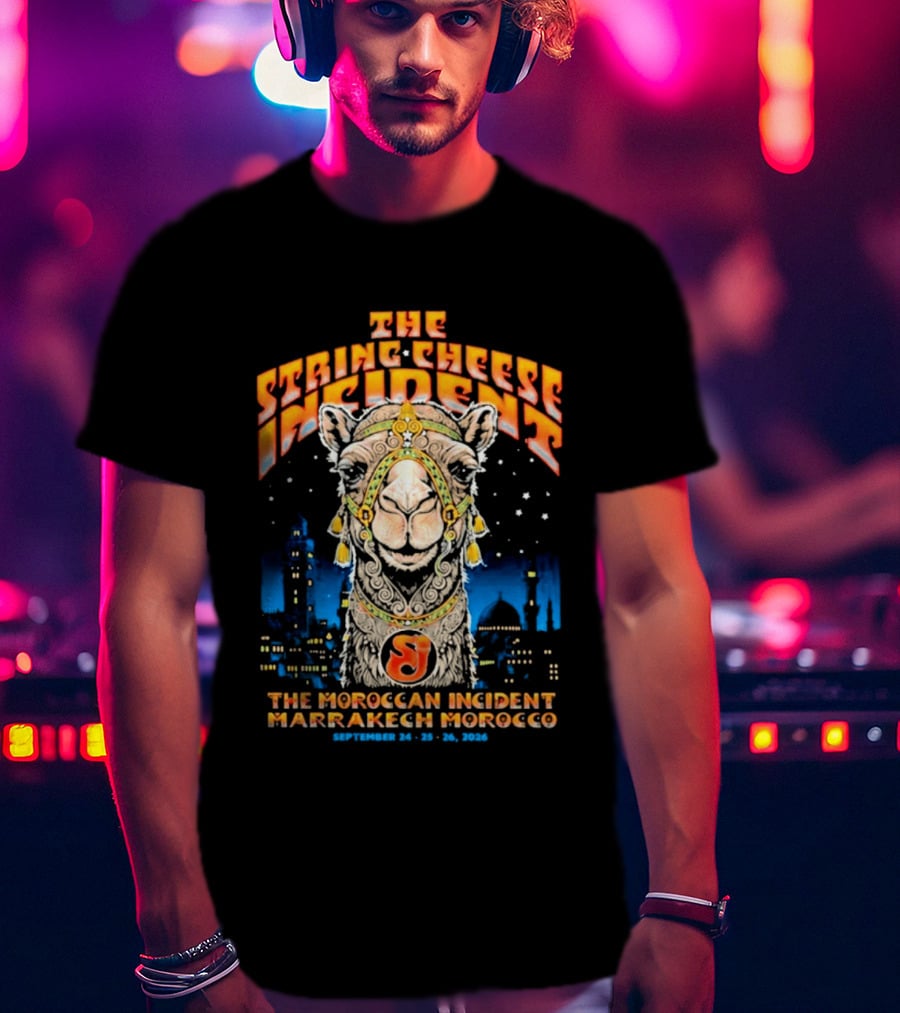 The String Cheese Incident Moroccan Incident Marrakech Morocco September 24 25 26 2026 T-Shirt