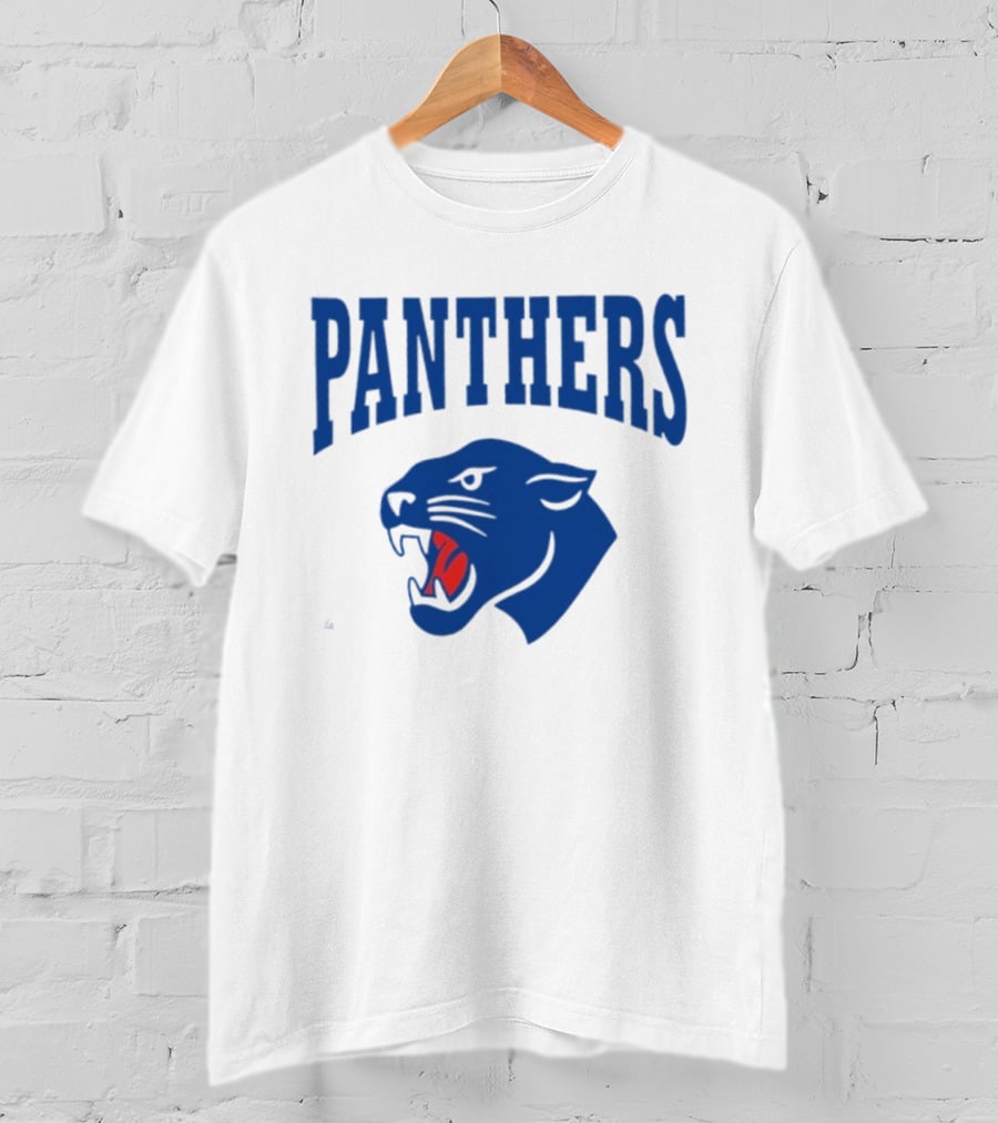 PANTHERS Carolina Football Iconic Blue Roaring T-Shirt