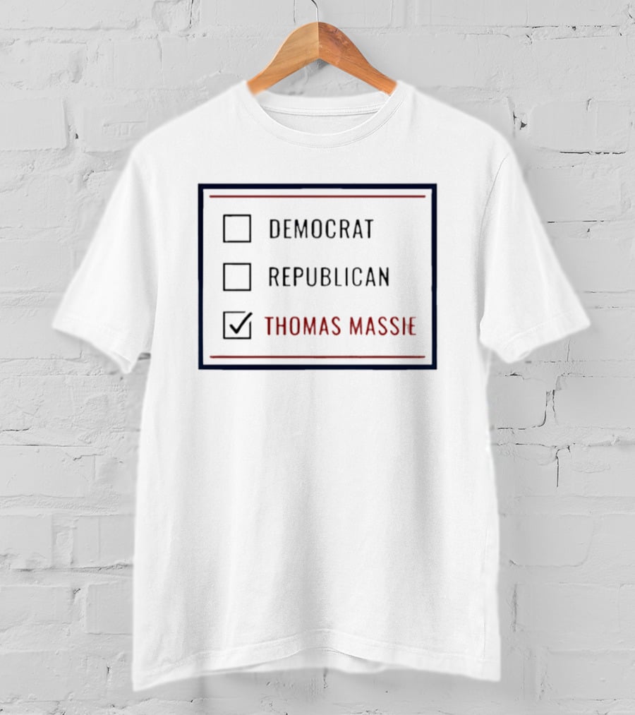 Democrat Republican Thomas Massie Checklist Political T-Shirt