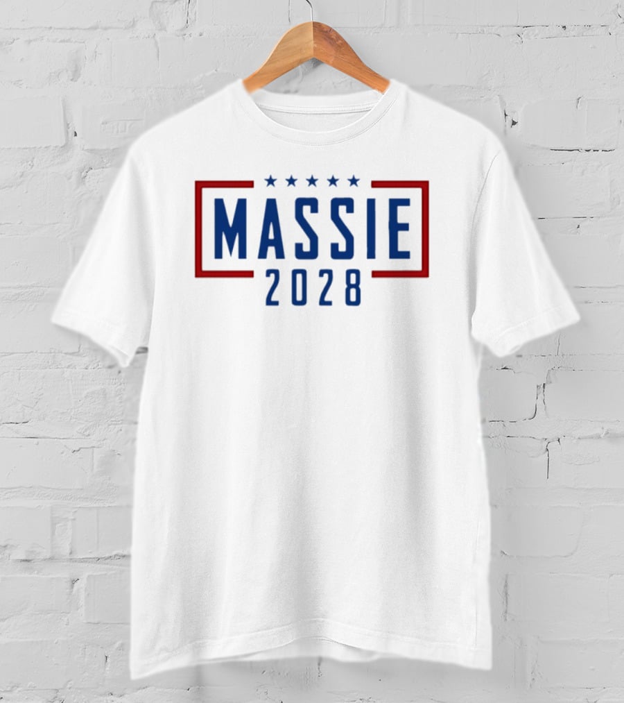 Massie 2028 Five Stars Red And Blue Campaign T-Shirt