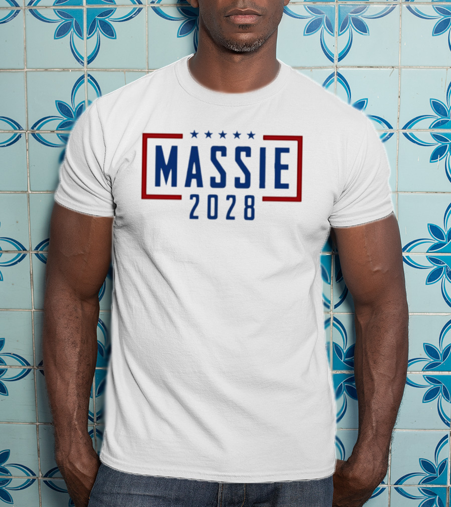 Massie 2028 Five Stars Red And Blue Campaign T-Shirt