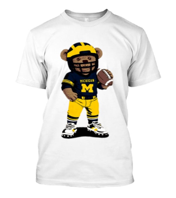 Michigan Wolverines Teddy Bear NCAA Football 2026 T-Shirt