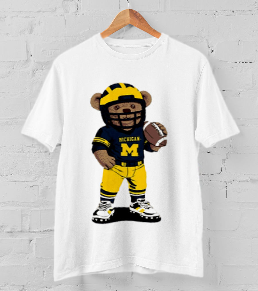 Michigan Wolverines Teddy Bear NCAA Football 2026 T-Shirt