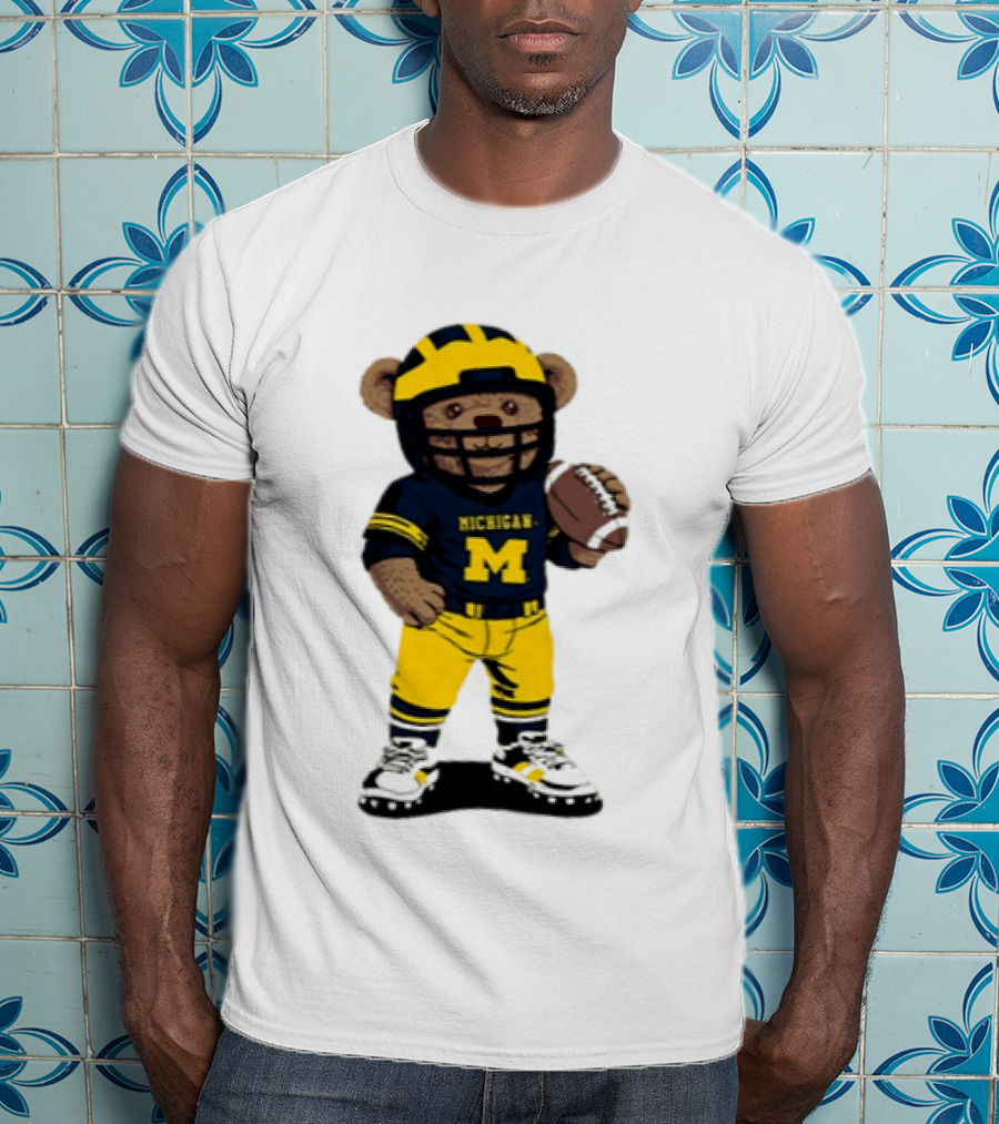 Michigan Wolverines Teddy Bear NCAA Football 2026 T-Shirt