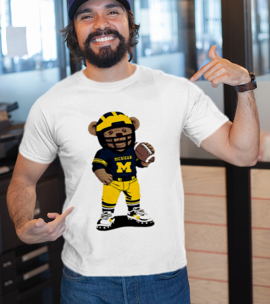 Michigan Wolverines Teddy Bear NCAA Football 2026 T-Shirt