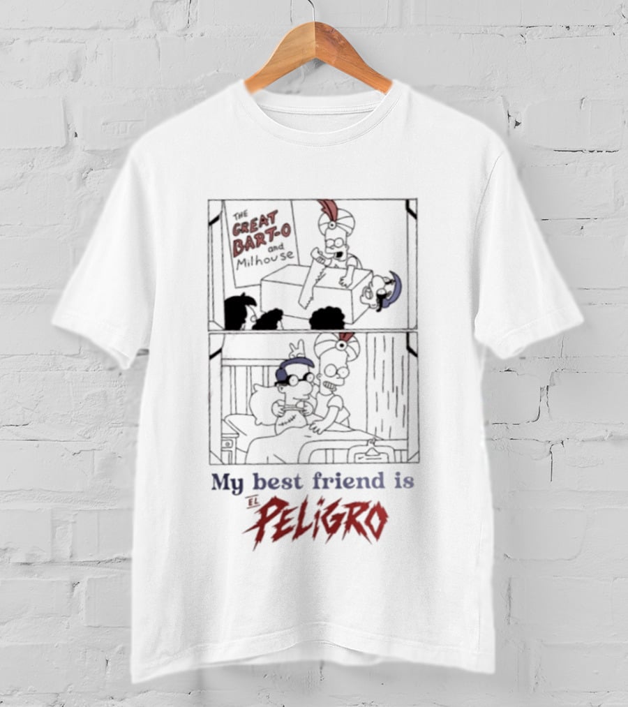 The Great Bart O And Milhouse My Best Friend Is El Peligro Scene T-Shirt