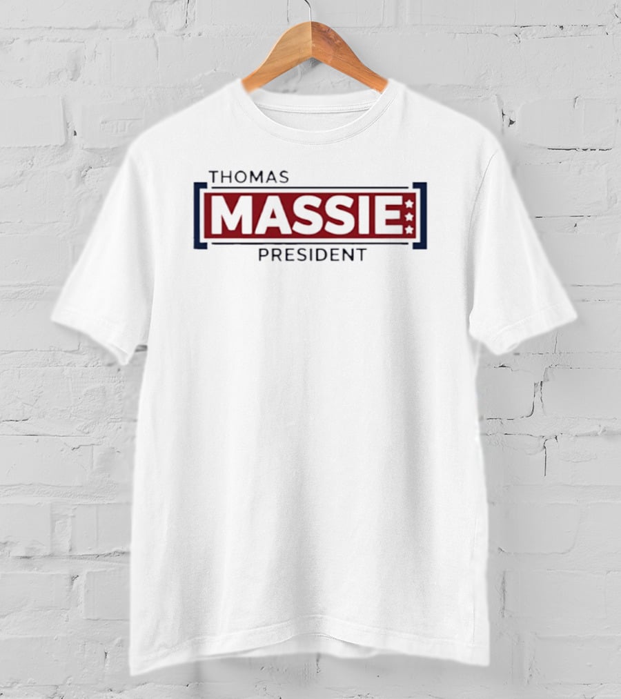 Thomas Massie President Campaign Stars And Blocks T-Shirt