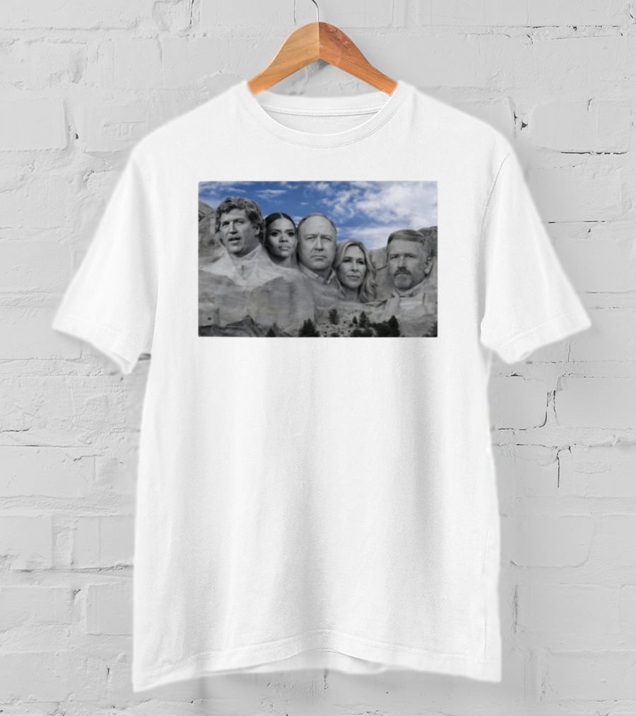 Thomas Massie Candace Owens Alex Jones Marjorie Taylor Greene Mount Rushmore MAGA Squad T-Shirt
