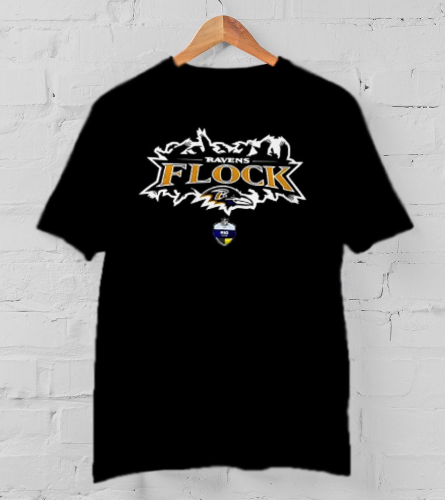 Baltimore Ravens 2026 Flock Rio De Janeiro Game Football Two Sided T-Shirt