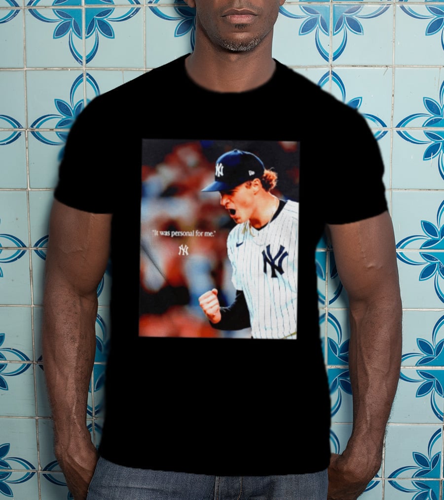 Ben Rice New York Yankees It Was Personal For Me Yankees Baseball T-Shirt