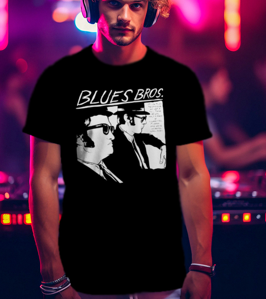 Blues Brothers It's 106 Miles To Chicago Full Tank Of Gas Half A Pack Of Cigarettes T-Shirt