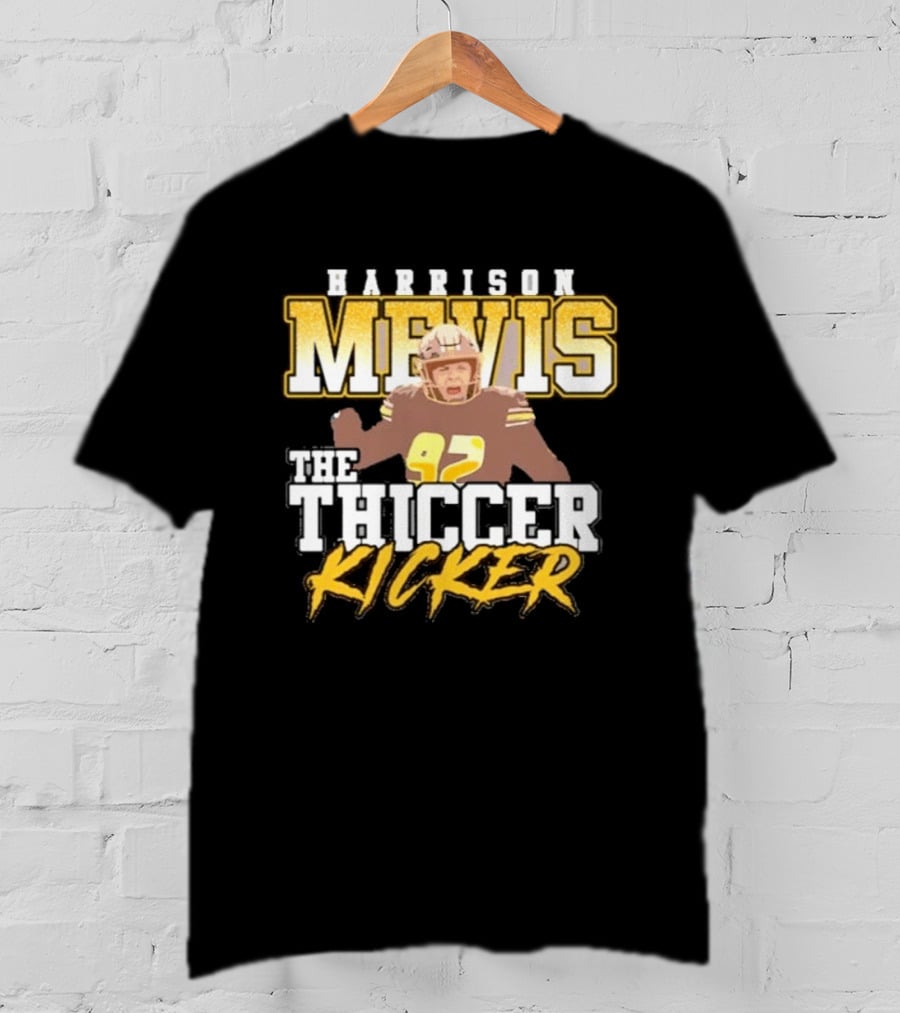 Harrison Mevis The Thicker Kicker 92 Football Celebration T-Shirt