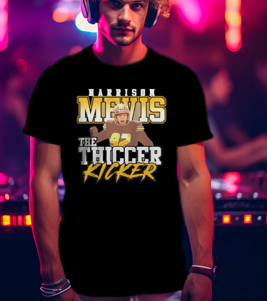 Harrison Mevis The Thicker Kicker 92 Football Celebration T-Shirt