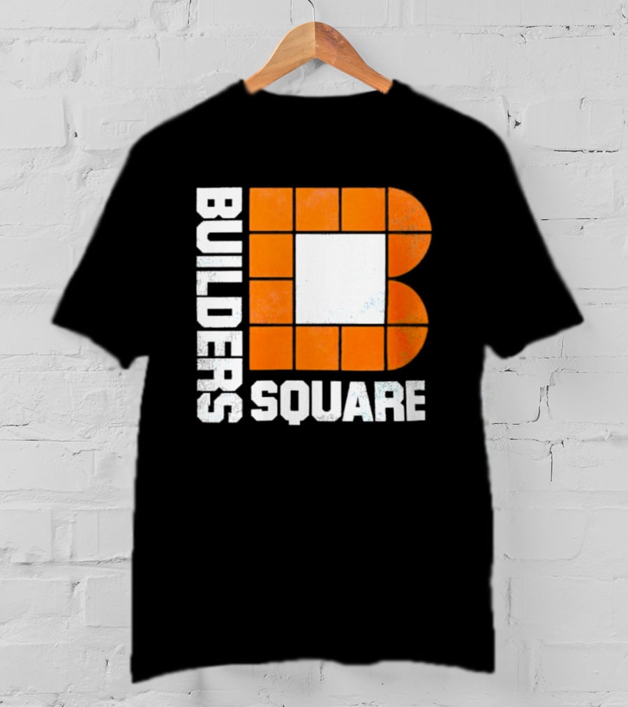 Builders Square Vintage Hardware Store Iconic Retro Logo Block T-Shirt