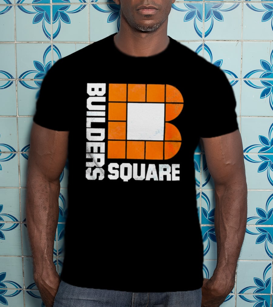 Builders Square Vintage Hardware Store Iconic Retro Logo Block T-Shirt