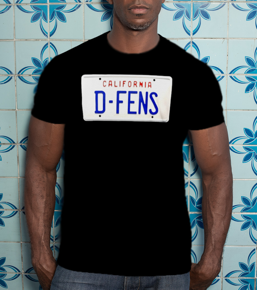 California D Fens License Plate Falling Down Movie Reference T-Shirt