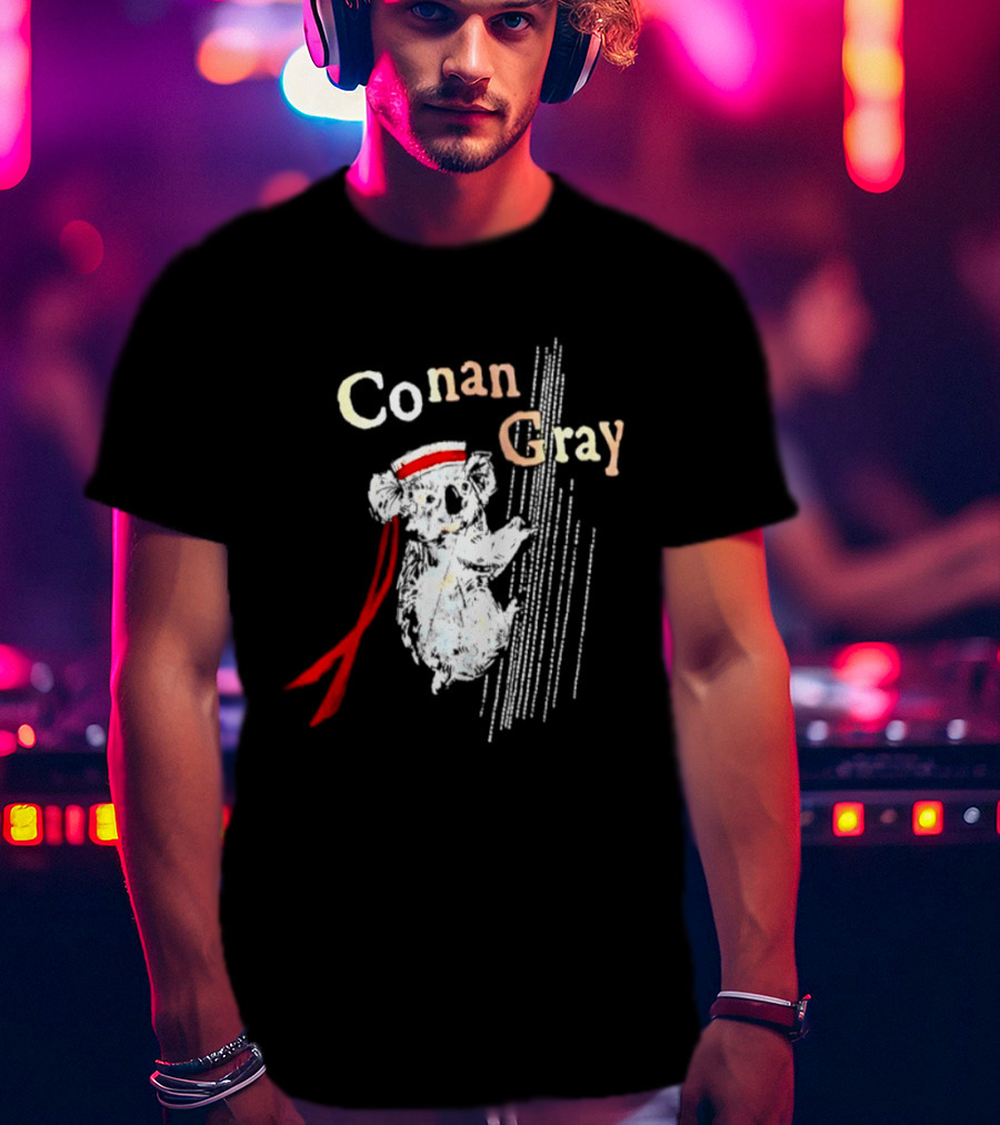 Conan Gray Koala In Red Headband With Stripes Sailor Indie Pop Singer T-Shirt