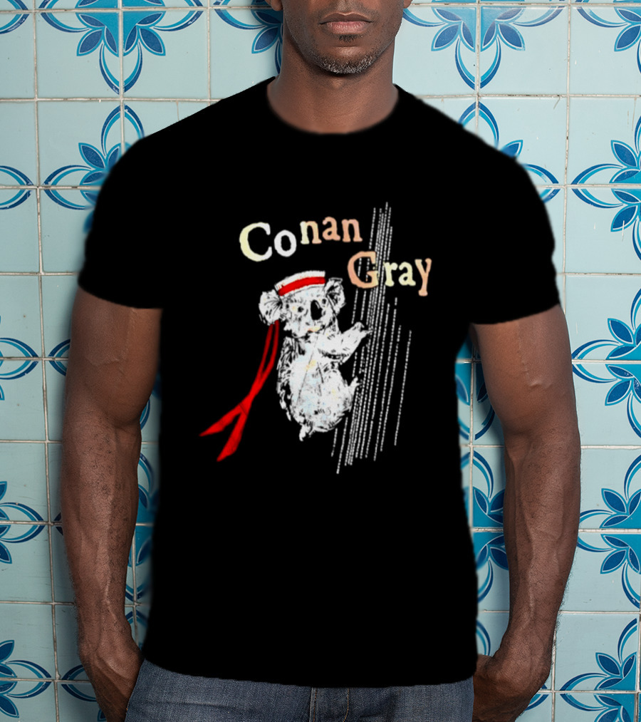 Conan Gray Koala In Red Headband With Stripes Sailor Indie Pop Singer T-Shirt