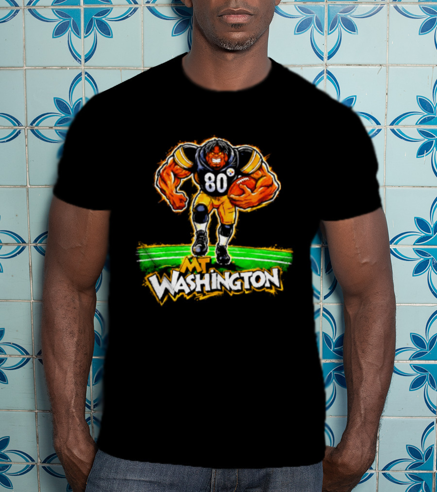 Pittsburgh Steelers Darnell Washington No 80 Washington Paint T-Shirt