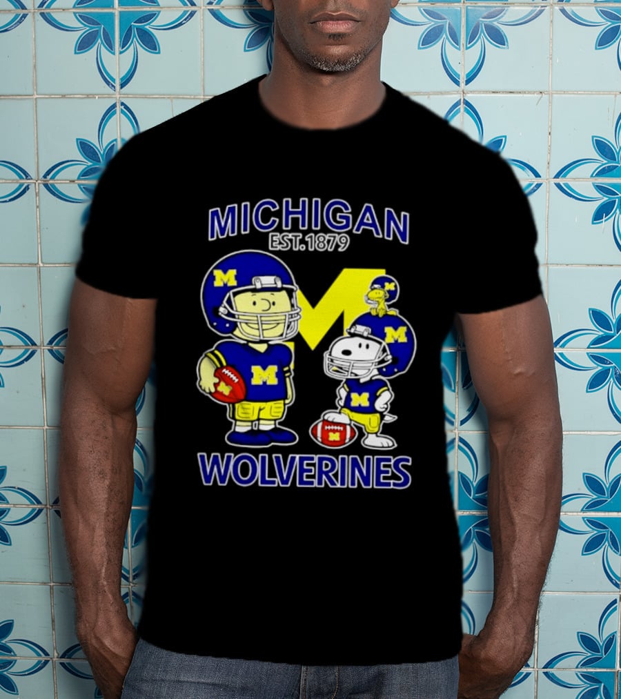 Michigan Wolverines 2026 Season Peanuts Characters Football Est. 1879 T-Shirt