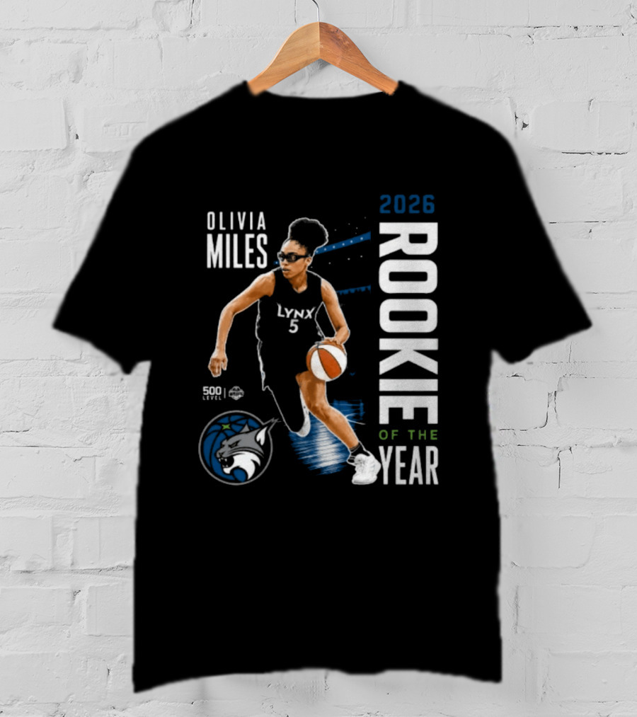 Olivia Miles Lynx 2026 Rookie Of The Year Basketball Legend T-Shirt