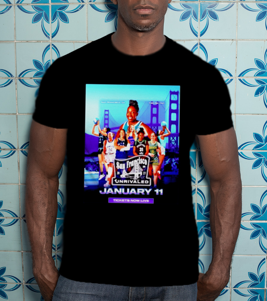 San Francisco Unrivaled January 11 Basketball Event Tickets Now Live T-Shirt