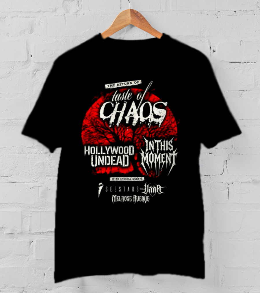 Taste Of Chaos 2026 Tour Featuring Hollywood Undead In This Moment We Came As Romans T-Shirt