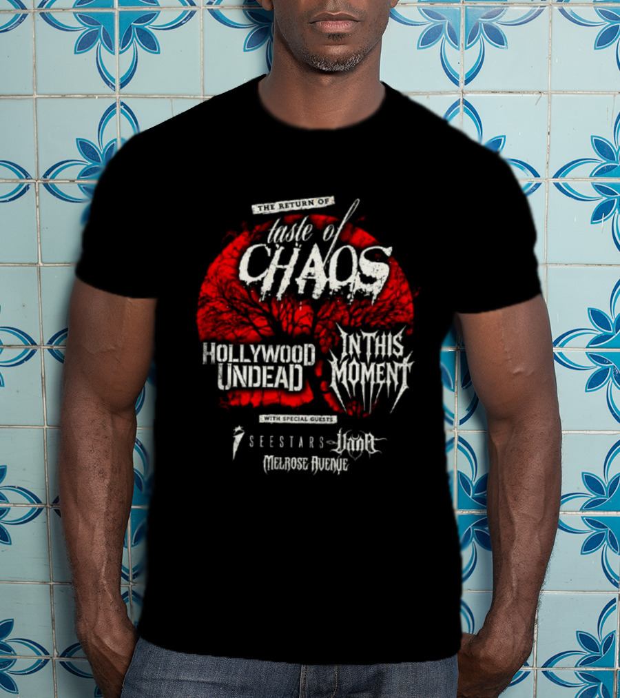 Taste Of Chaos 2026 Tour Featuring Hollywood Undead In This Moment We Came As Romans T-Shirt