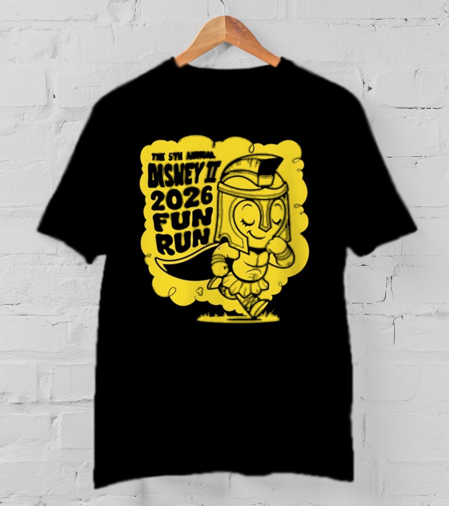The 5th Annual Disney II 2026 Fun Run Harebrained Character Celebration T-Shirt