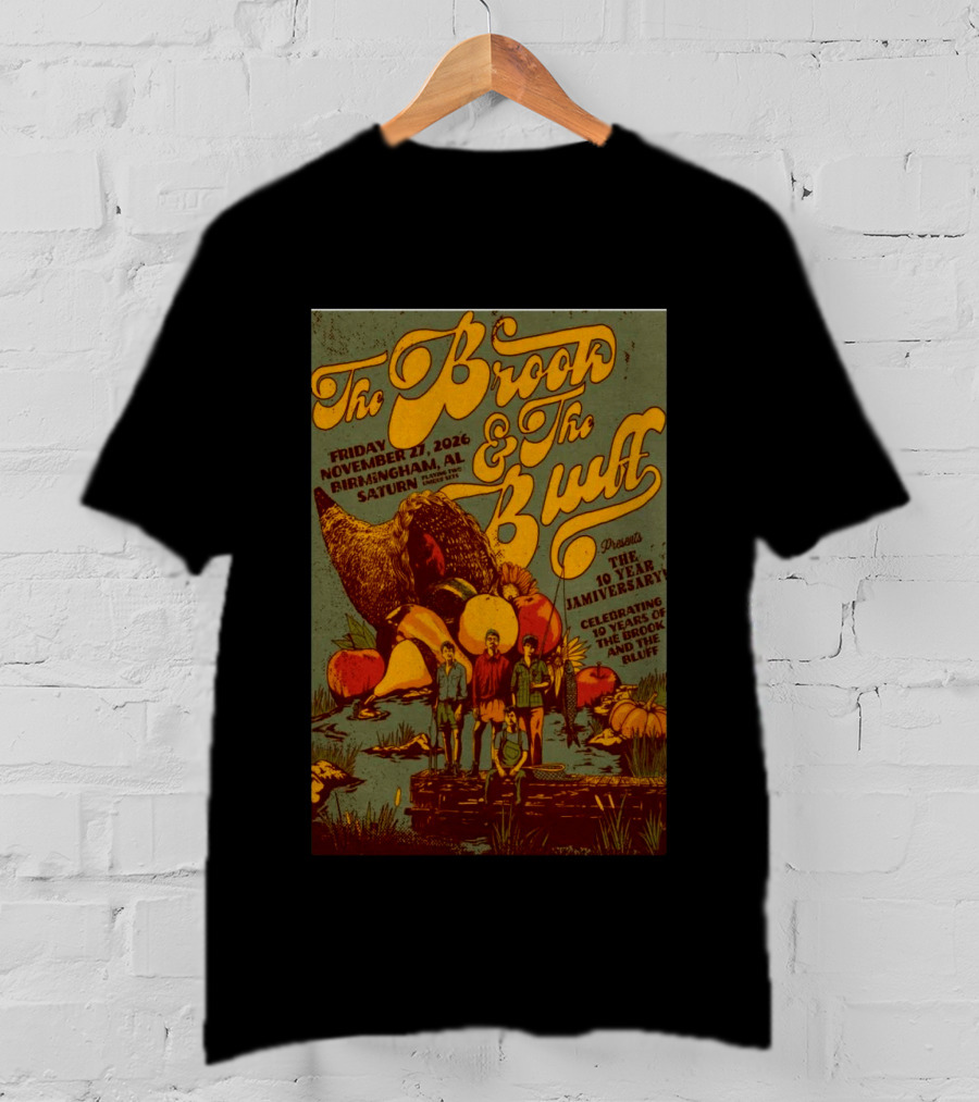 The Brook The Bluff Birmingham AL November 27 2026 Saturn 10 Year Jamiversary Celebrating 10 Years T-Shirt