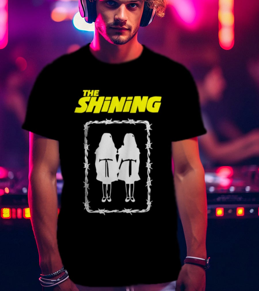 The Shining Grady Twins Barbed Wire Horror Movie Iconic Scene T-Shirt