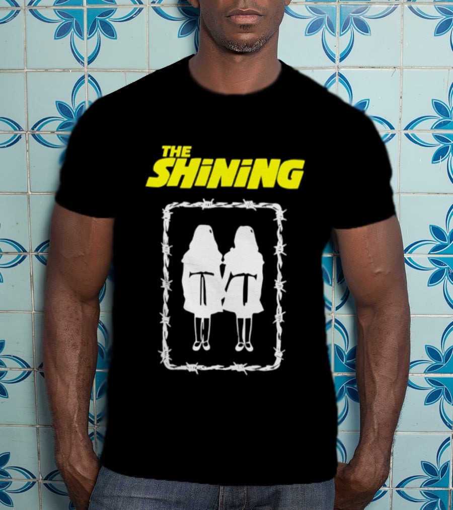 The Shining Grady Twins Barbed Wire Horror Movie Iconic Scene T-Shirt