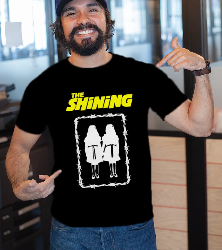 The Shining Grady Twins Barbed Wire Horror Movie Iconic Scene T-Shirt