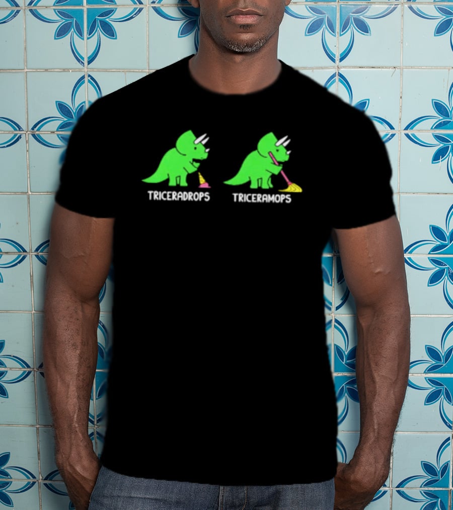 Triceradrops And Triceramops Dinosaur Ice Cream Fun T-Shirt