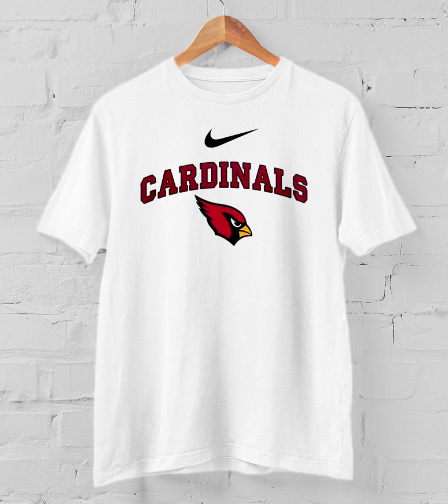 Arizona Cardinals Nike Logo Cardinals Red Bird T-Shirt