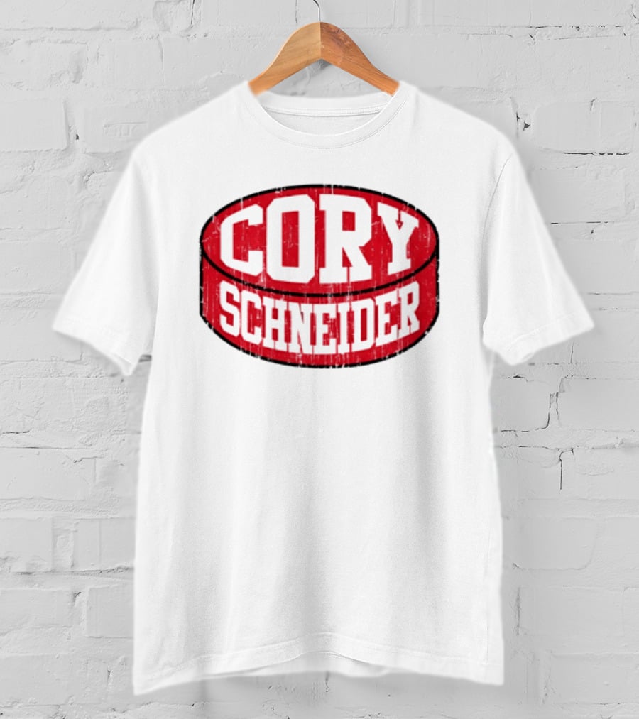 Cory Schneider New Jersey Devils Puck Red T-Shirt