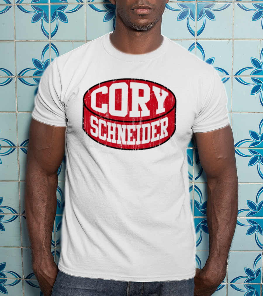 Cory Schneider New Jersey Devils Puck Red T-Shirt