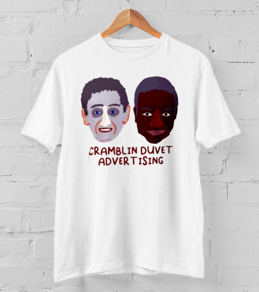 Cramblin Duvet Advertising Comedy TV Show Faces T-Shirt
