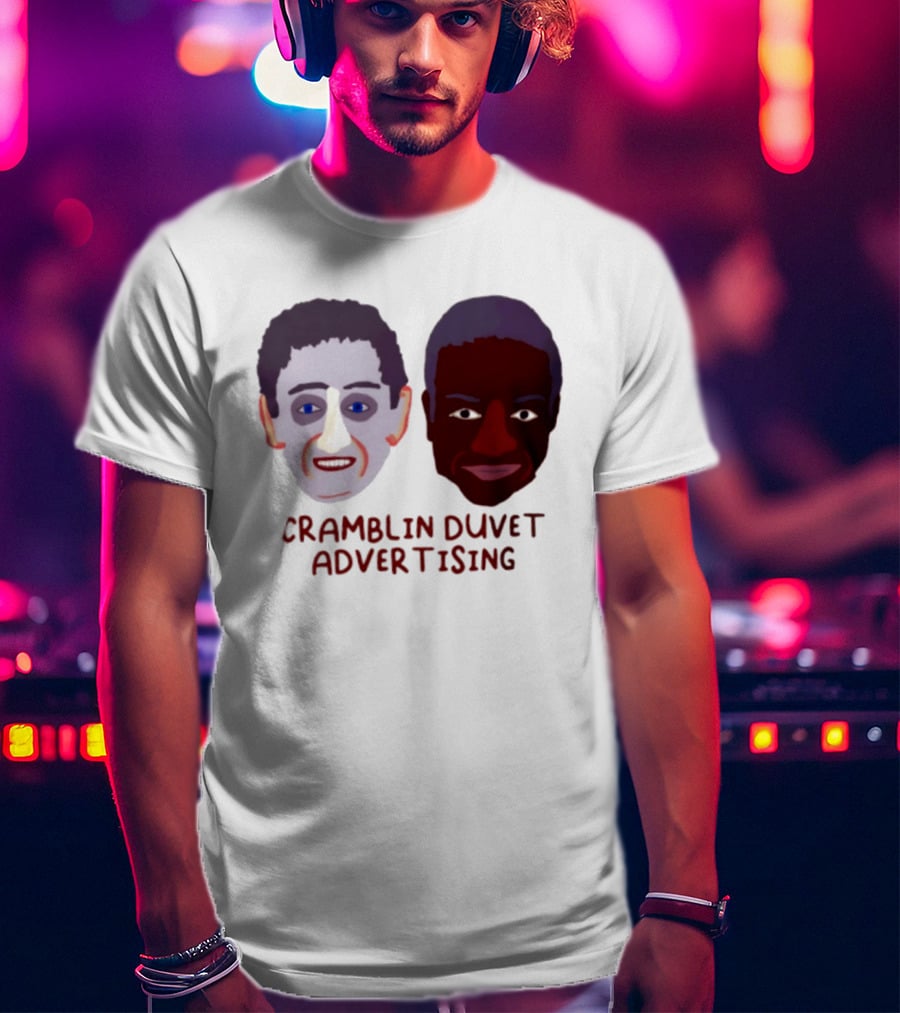Cramblin Duvet Advertising Comedy TV Show Faces T-Shirt