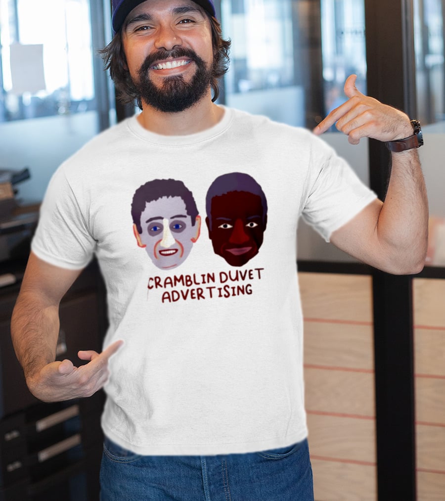 Cramblin Duvet Advertising Comedy TV Show Faces T-Shirt