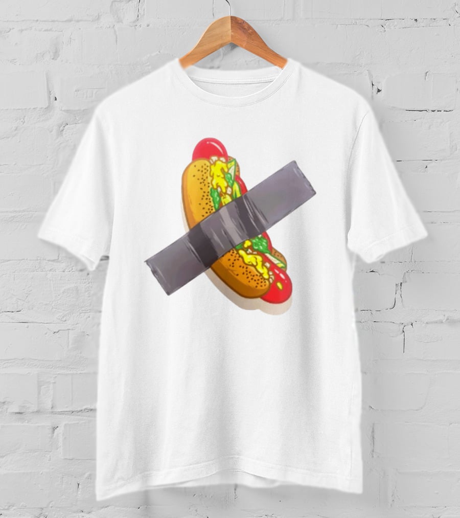 Hot Dog Duct Tape Food Humor T-Shirt