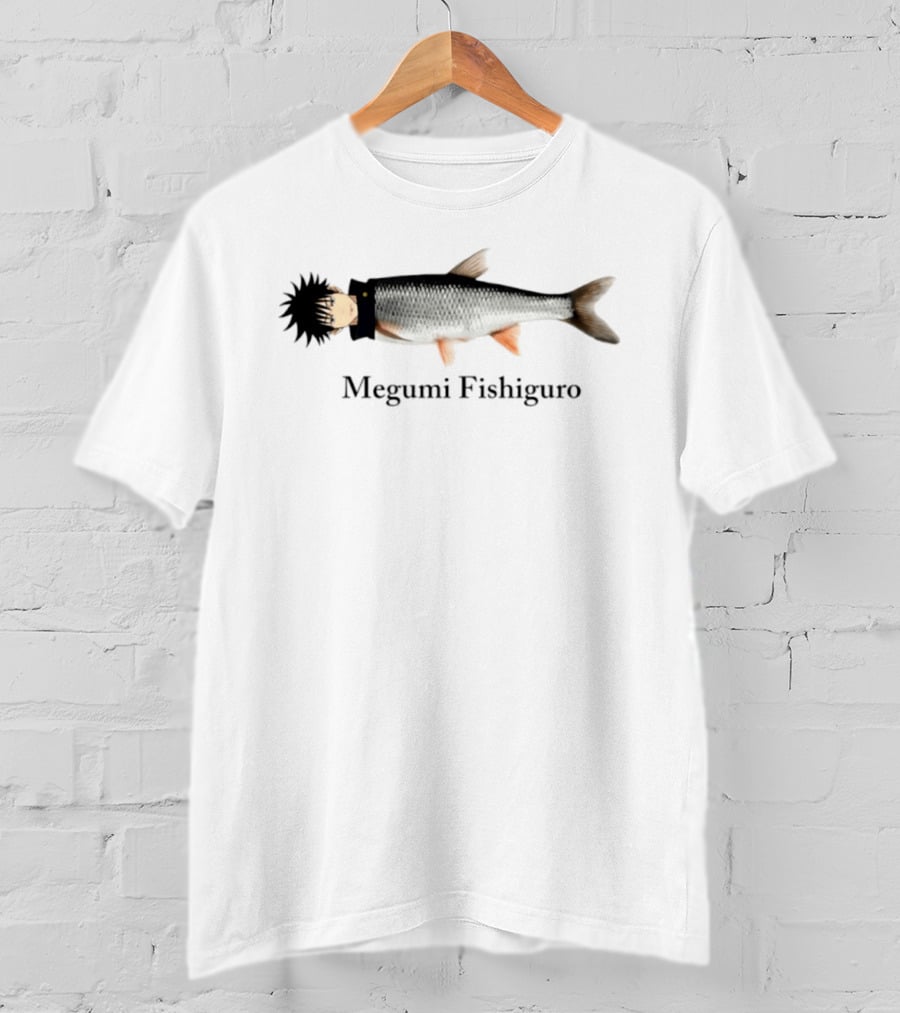 Megumi Fishiguro Jujutsu Kaisen Anime Fish Mashup T-Shirt