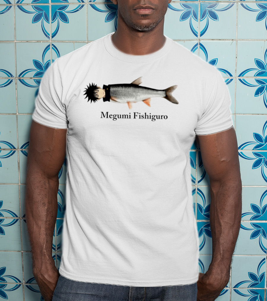 Megumi Fishiguro Jujutsu Kaisen Anime Fish Mashup T-Shirt