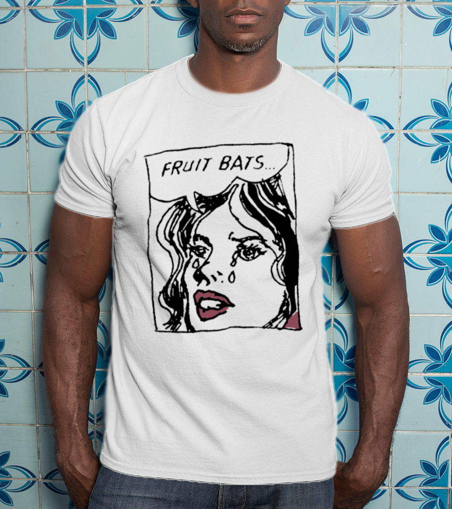 FRUIT BATS Pop Comic Indie Rock Crying Comic Style Woman T-Shirt