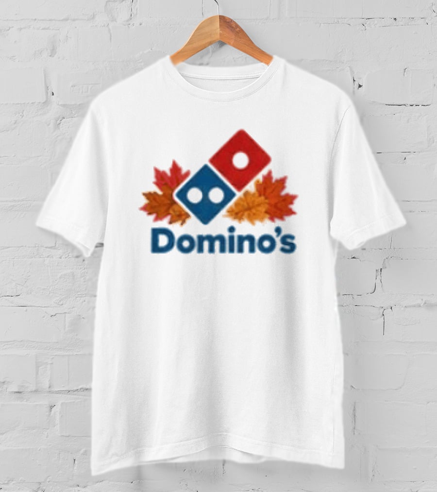 Domino's Thanksgiving Autumn Leaves Pizza Celebration T-Shirt